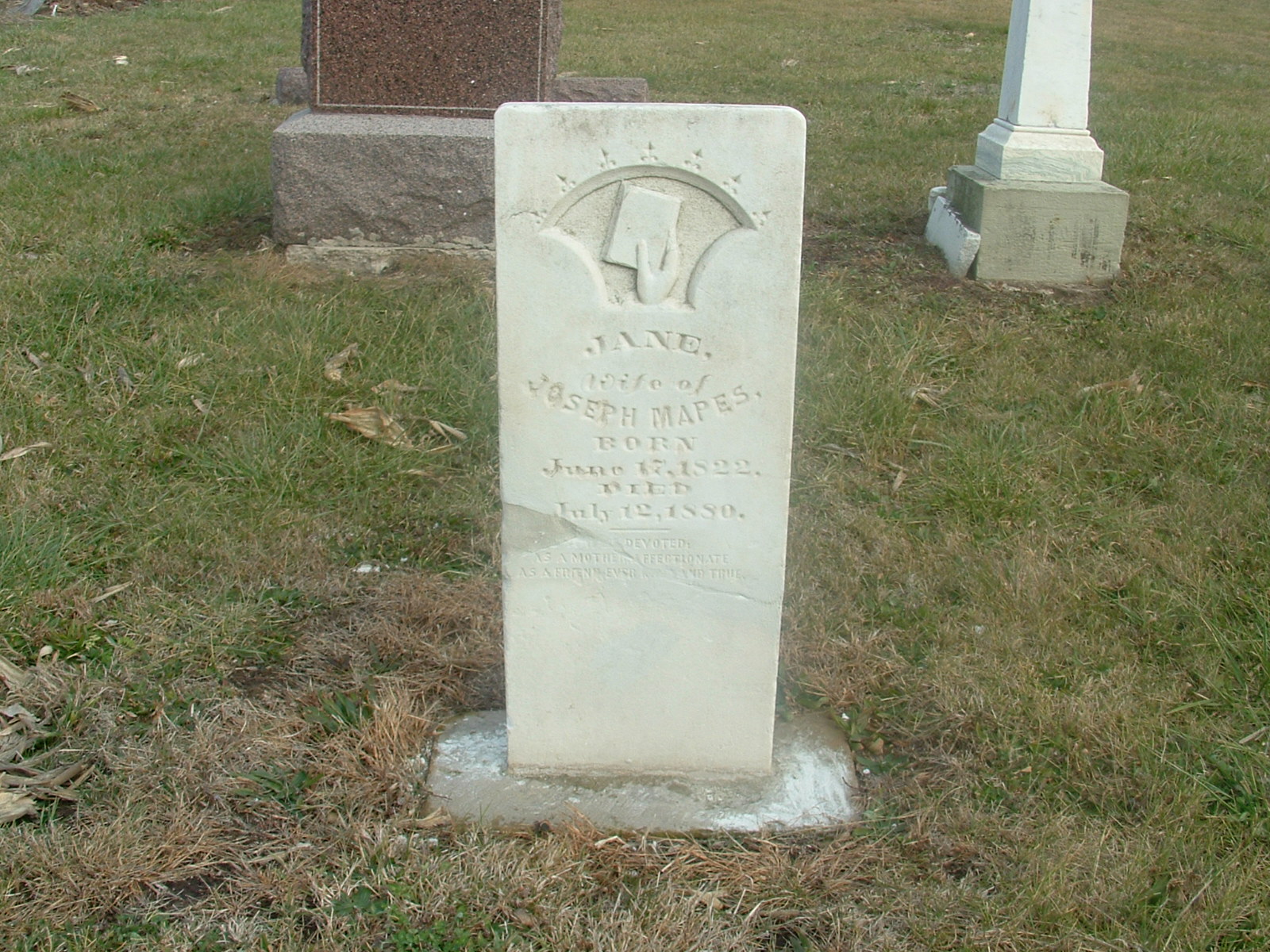 Jane Mapes stone